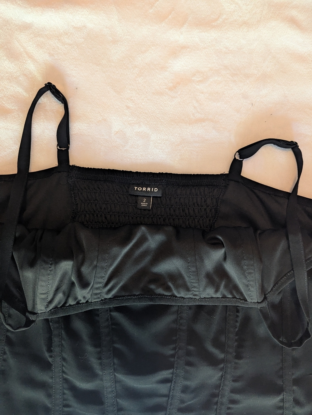 Torrid Black Corset Crop Top 2X - Picture 4 of 8